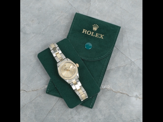 Rolex Date Lady 26 Champagne Oyster Crissy Dial  Watch  6917